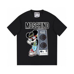 Moschino Cartoon Mickey Mouse Letter Speaker T Shirt